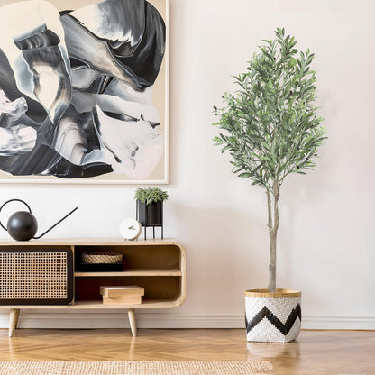 Oc'leaf Grosser Künstlicher Olivenbaum im Topf - 180cm