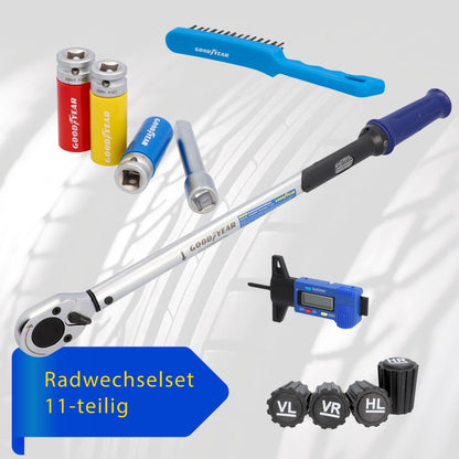 Goodyear Drehmomentschlüssel Radwechselset 11-teilig Schwarz