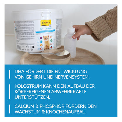 GimCat Kitten Milk Muttermilchersatz mit Taurin, 2 kg Eimer