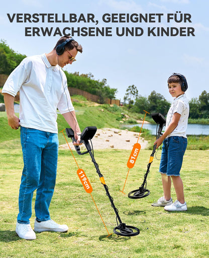 SUNPOW Metalldetektor für Erwachsene und Kinder – Multifunktional