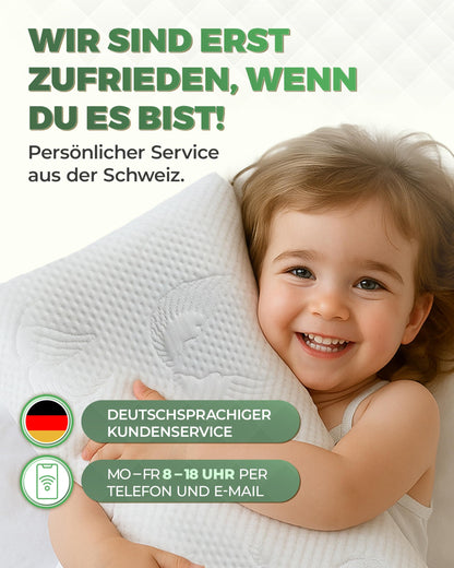 Welldora Kinderkissen Memory Foam 30x50 cm ergonomisch mitwachsend
