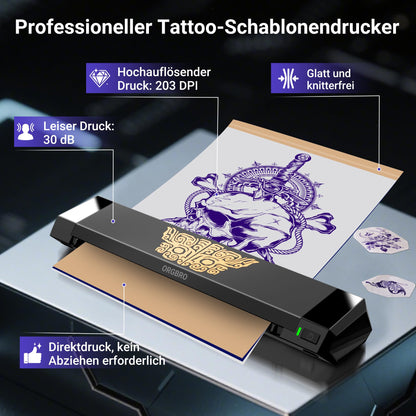 ORGBRO X8 Tattoo Stencil Drucker, Bluetooth Thermodrucker