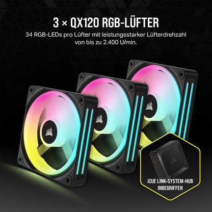 Corsair Hydro X iCUE LINK XH405i Wasserkühlungs-Kit Stahlgrau