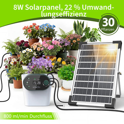 KINEVI IC308 Solar Bewässerungssystem, Tropfbewässerung Set 30 m