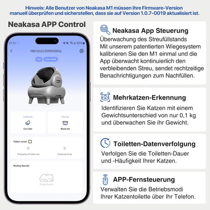 Neakasa M1 Oben offenes selbstreinigendes Katzenklo XXL