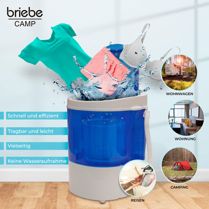 briebe Camp Mini-Waschmaschine WM1111 mobil mit Schleuder