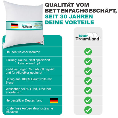 Schäfer Warme Winter-Daunendecke Bettdecke 100 Daunen – 135x200cm