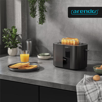 Arendo LEVEL TOUCH Edelstahl Toaster 2 Scheiben mit Touchscreen