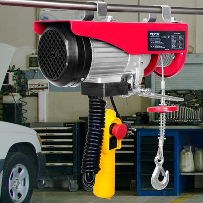 VEVOR Elektro-Seilwinde 300/600kg – 12m Hubhöhe, 1150W