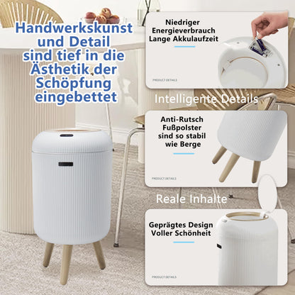 sapisecret Sensor-Mülleimer 10 L, weiss, geruchsdicht, Küche und Bad