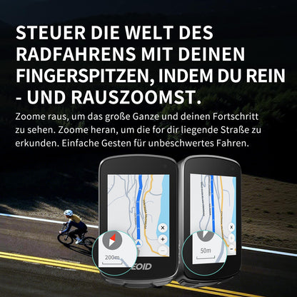 GEOID CC700 Pro GPS Fahrradcomputer mit 2,8-Zoll-Touchscreen
