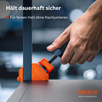 PRESCH Winkelspanner 8 Stk. Eckspanner 25 kg Spannkraft bis 26 mm