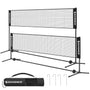 SONGMICS Badminton-Netz 4 m, höhenverstellbar, schwarz SYQ400H