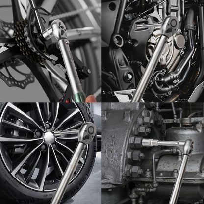 DISEN Drehmomentschlüssel-Set 6-tlg. 1/2"+3/8"+1/4" Präzision