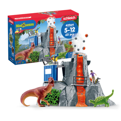 Schleich DINOSAURS Große Vulkan Expedition Spielset 42564