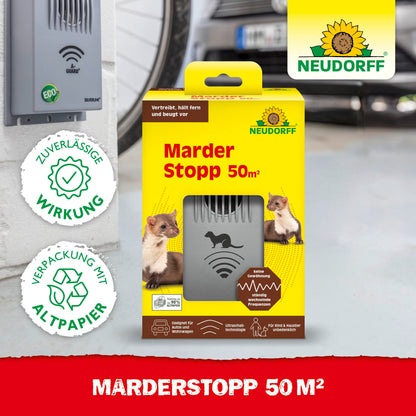 Neudorff MarderStopp Marderabwehr 50m² batteriebetrieben