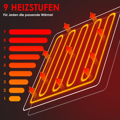 KESSER® Heizdecke Plüsch elektrisch 200x180cm Braun