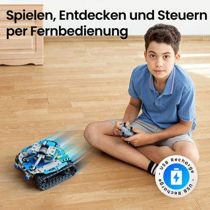 Sillbird Technik Roboter Bauspielzeug 5-in-1 mit App, 488 Teile