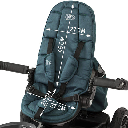Kinderkraft EASYTWIST Kinderdreirad mit Drehfunktion Grau