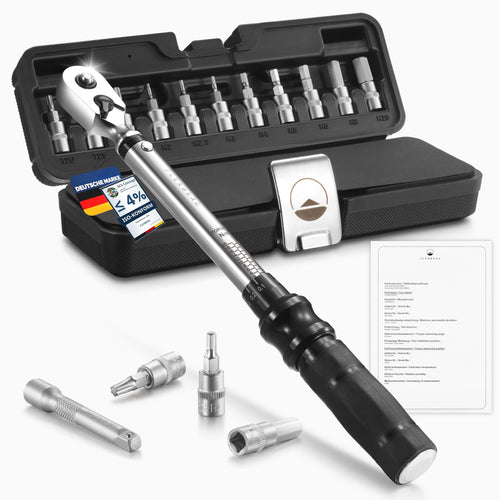 FLEXBERG Drehmomentschlüssel Fahrrad Set 2-20 Nm, 1/4 Zoll