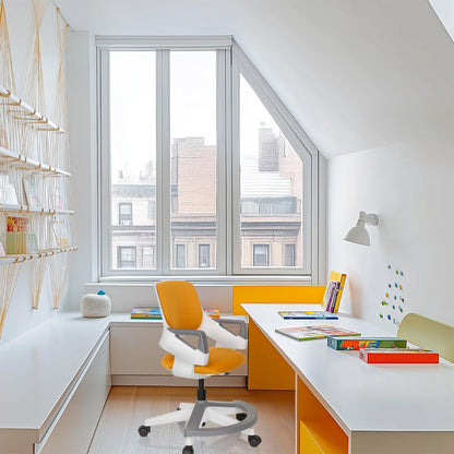 hjh OFFICE Kid Flex Mitwachsender Drehstuhl - Orange