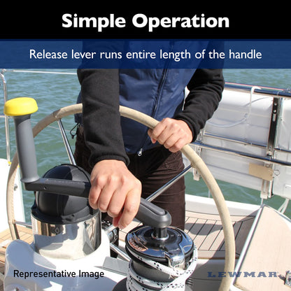 Lewmar One Touch Marine Seilwindengriff – gelb, 250mm