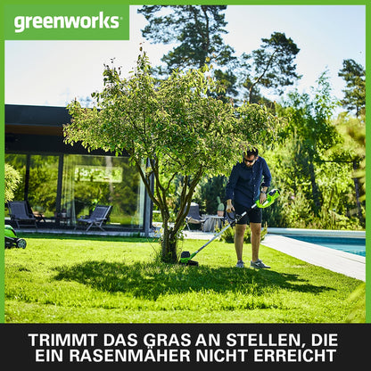 Greenworks G40LTK2 Akku Rasentrimmer 40V 30cm Set