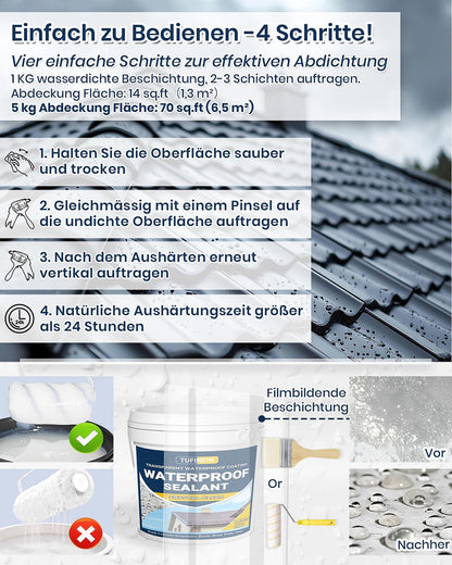 TUFINEIN Transparenter Wasserdichter Beschichtungsmittel 5KG
