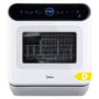 Midea Mini Tischgeschirrspüler 3 Gedecke - Mit/Ohne Wasseranschluss. Kompakt, weiß, reinigt 3 Gedecke. Mit/ohne Wasseranschluss.