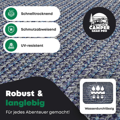 Camper Gear Pro Vorzeltteppich Camping Teppich - 250x500 cm