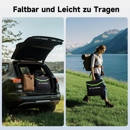 ALLPOWERS Faltbares Solarpanel 100W, monokristallin für Powerstation