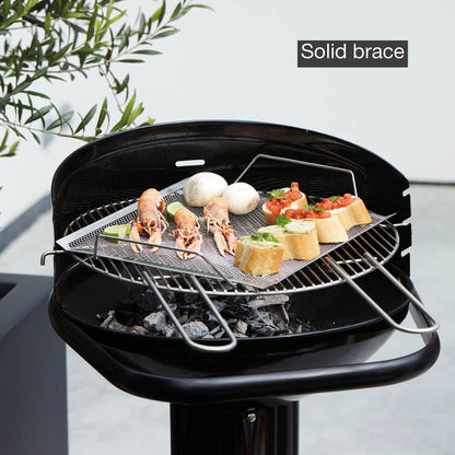 Barbecook Loewy 50 Holzkohlegrill mit Windschutz Schwarz