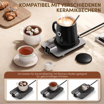 Ikago intelligentes beheiztes Kaffeewärmer Set - Schwarz