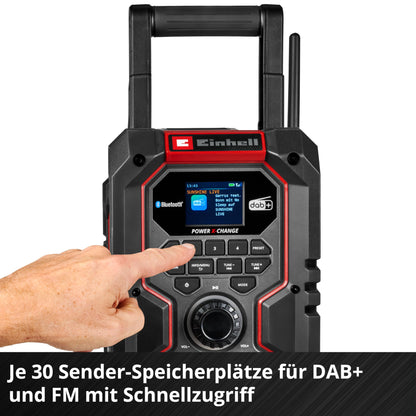 Einhell TE-CR 18 Li DAB+/FM/BT Akku-Baustellenradio - Solo