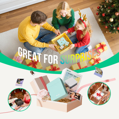 Nelko PP01 Mini-Fotodrucker, tragbarer Bluetooth-Drucker, Grün