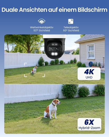 Reolink TrackMix WiFi 4K PTZ Überwachungskamera für aussen