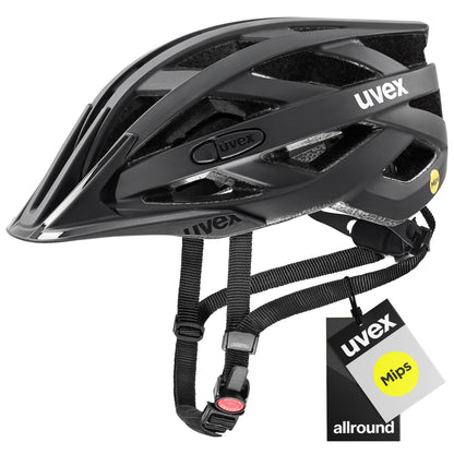 uvex i-vo cc MIPS Allround-Helm, All Black matt, 52-57 cm