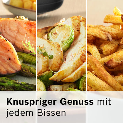 Bosch Serie 6 MAF671B0 Heissluftfritteuse XXL 7.2L - Schwarz