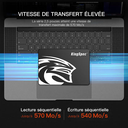 KingSpec 1TB 2.5" SATA III Interne SSD Festplatte PC Laptop