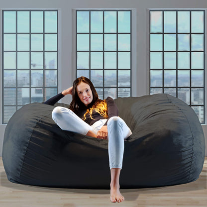 Charlie & Finn Riesen-Sitzsack - Memory-Foam Platin Grau