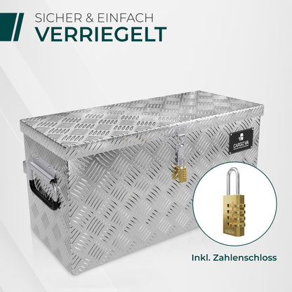 CargoVA Wasserfeste Deichselbox abschliessbar - 60x25x30 cm