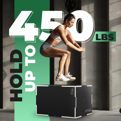 Yes4All CFL8 3in1 Plyo Box aus Holz – 40.6x35.5x30.4 cm