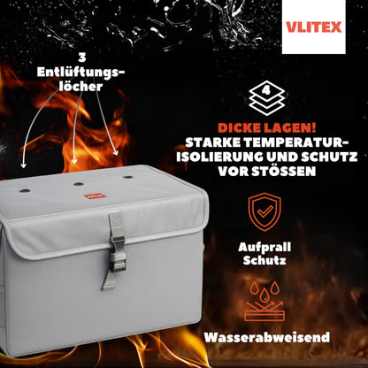 VLITEX Akku Sicherheitsbox XL – hitzebeständige Akku-Ladebox