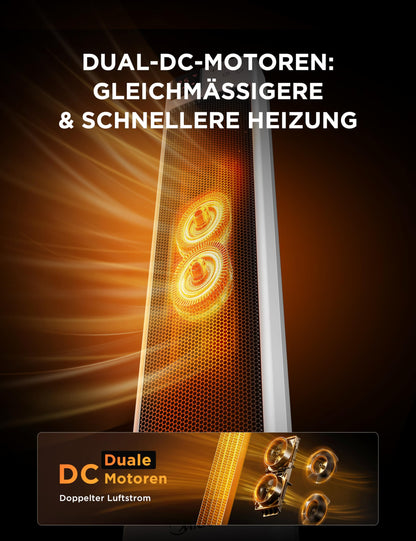 Midea NTH20-22GR Keramikheizung - 2000W mit Thermostat