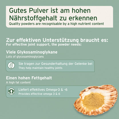 AniForte Grünlippmuschelpulver Hund 500g – Vollfettqualität