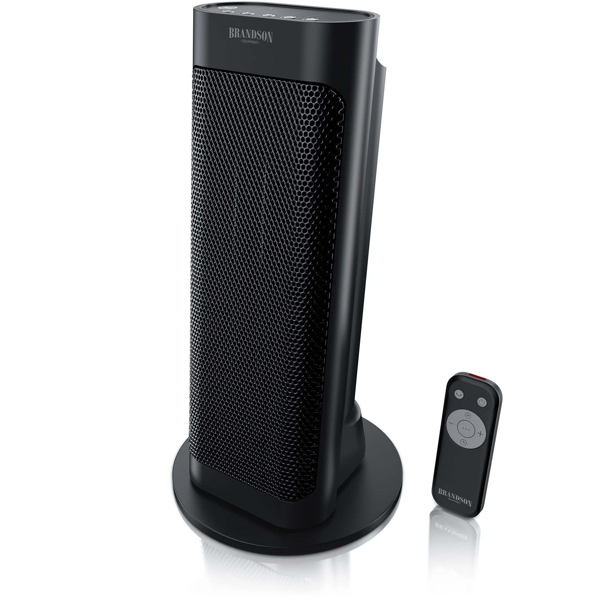 Brandson Heizlüfter Leise & Effizient mit Fernbedienung – Schwarz. Kompakt, schwarz. Schnelle Raumbeheizung, fernbedienbar.
