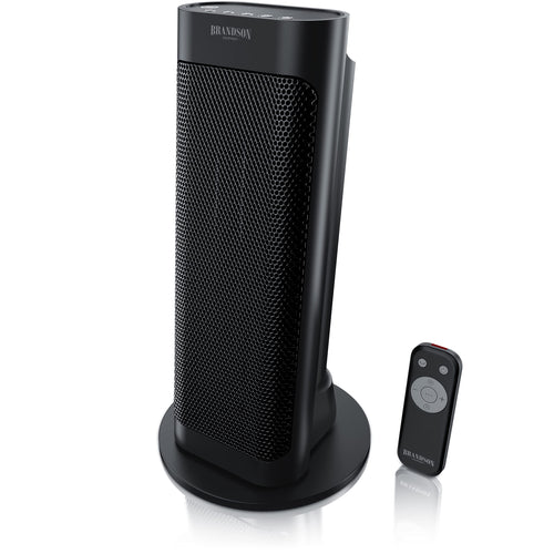 Brandson Heizlüfter Leise & Effizient mit Fernbedienung – Schwarz. Kompakt, schwarz. Schnelle Raumbeheizung, fernbedienbar.
