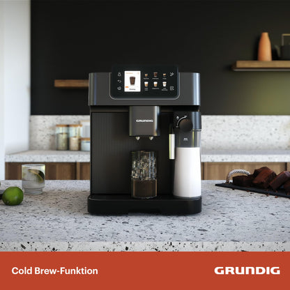 Grundig KVA 8230 Kaffeevollautomat - Schwarz/Dunkelsilber