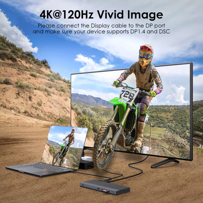 Wavlink USB C Docking Station Triple Display 100W PD