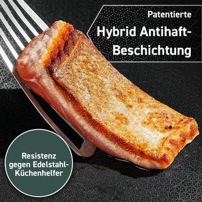 HexClad Hybrid-Edelstahl Kochgeschirr Set - 7-teilig